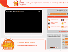 Tablet Screenshot of micentroeducativo.pe